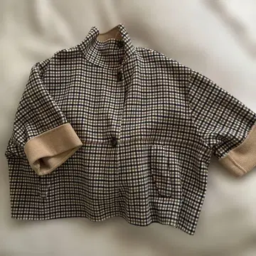 SHIPS any 23AW 리버 스탠드 칼라 판초 숏 코트