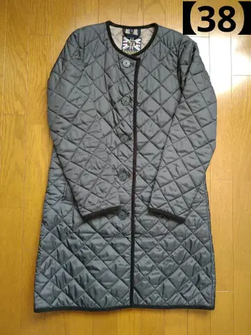 LAVENHAM 노카라 퀼팅 코트 LOUND 블랙 [ 38 ]