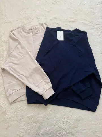 안티카 숏 기장 쭈리 맨투맨 2장 세트