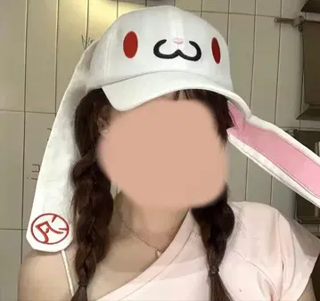 범용 토끼 캡 grunge 히메로리 다크코어 헤이세이 갸루 y2k