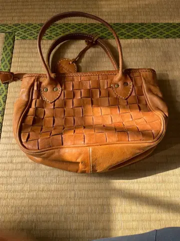 Zucchero 뜨개질 가죽 핸드백