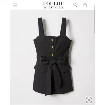 LOULOU WILLOUGHBY 루루 윌로비 브라이트 린넨 뷔스티에