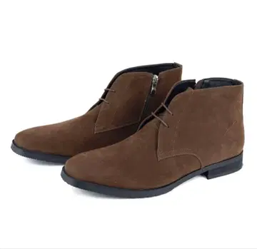 사이드 지퍼 처카 부츠 데저트 부츠 브라운 27cm