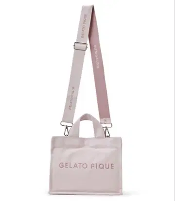 gelato pique 캔버스 로고 숄더백 핑크