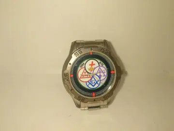 프리메이슨의 심볼 마크 디자인 남성용 시계 정크?