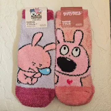 니시무라 유우지 스튜디오 UG 복슬복슬 양말 2족 세트 러브래빗