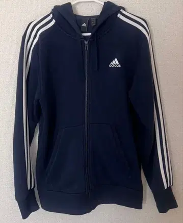 [ adidas ] 네이비 풀 집업 후드티