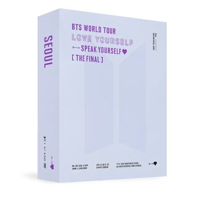 (미개봉 풀셋) 방탄 스파콘 서울 스픽 파이널 DVD BTS