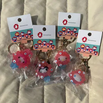 오사카 간사이 엑스포 산리오 클리어 키링 4개 세트