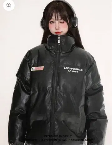 100stars 블랙 다운 자켓