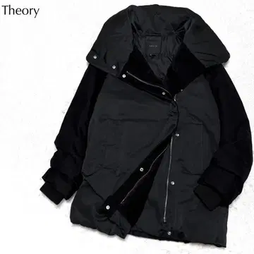 [ 새상품급 ] 띠어리 2way 절개 볼륨 다운 코트 울 고급