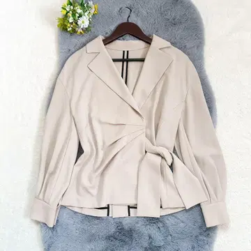 [ 새상품급 ] ADORE 매트 조젯 드레이프 셔츠 자켓 베이지 M