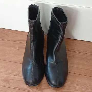 staccato 스타카토 숏부츠 와이드 힐 블랙 23cm