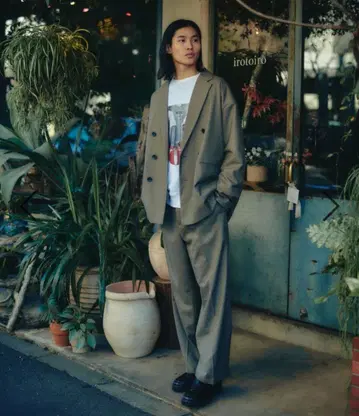 모듬 W 테일러드 자켓 브라운 55 L 사이즈