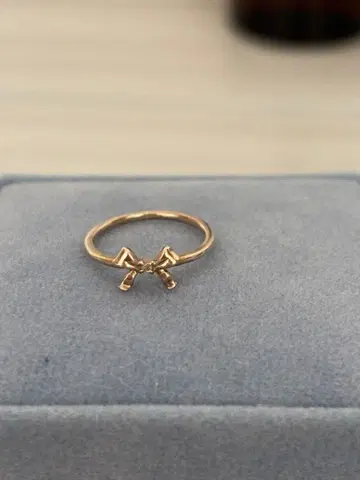 k10 골드 리본형 반지 s#2