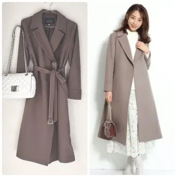 저스길리티 벨티드 롱 코트