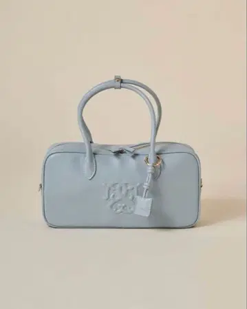 snidel 엠보싱 로고 보스턴 백 블루