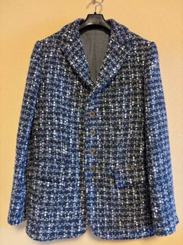 45rpm 트위드 자켓 이와테 홈스펀 손으로 꼰 실 사이즈 2