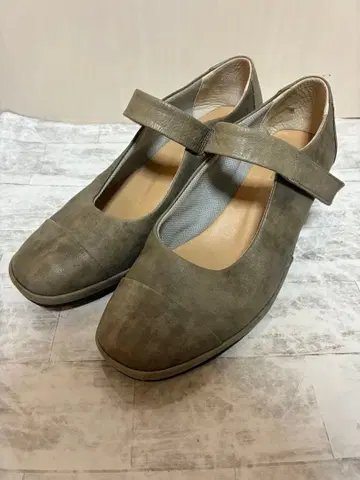 D'ici 멜리 제인 슈즈 23.5 앵클 벨트 스퀘어 펌프스