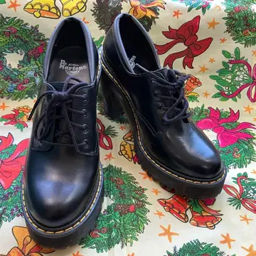 미사용급 새상품급 닥터마틴 살로메 통굽 힐 UK4 23cm 블랙