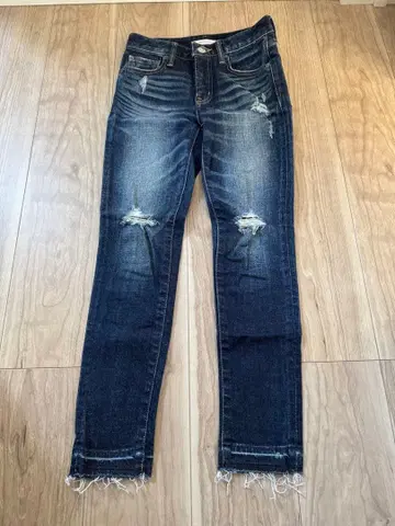 MOUSSY 데미지 가공 스키니 데님