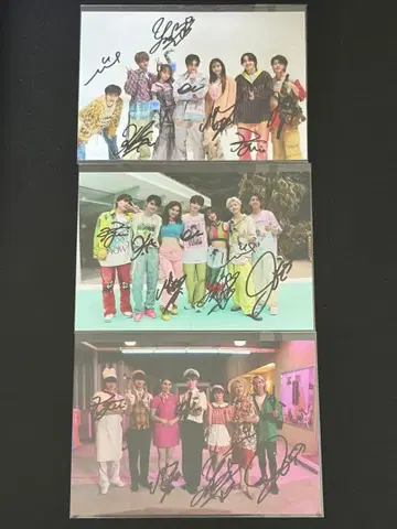 GENIC 친필 사인 브로마이드 2종 3종