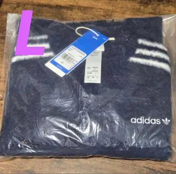 adidas 플러피 니트 가디건 리나티 네이비 fluffy