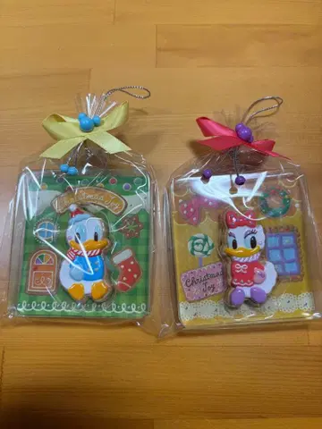 도날드 데이지 쿠키틀 크리스마스 마그넷 2개 세트