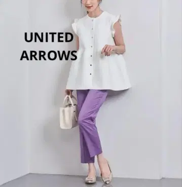 UNITED ARROWS/P/TA 샤이니 드라이 슬림 팬츠