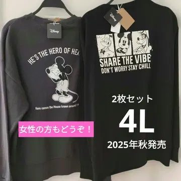 택 포함 새상품 디즈니 속기모 트레이닝복 2장 세트! 4L