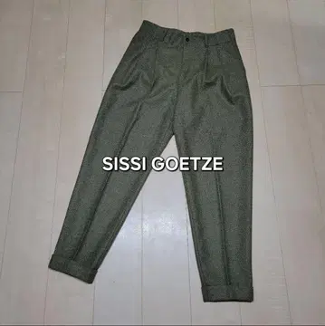 SISSI GOETZE 폴란드제 2턱 울 트라우저 팬츠 슬랙스