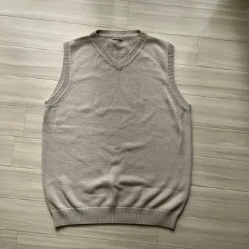 스티븐 앨런 니트 베스트 베이지 L