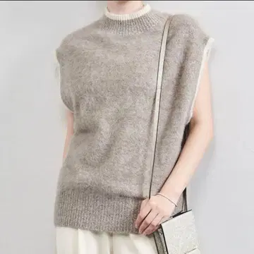 united arrows 폭스 캐시미어 니트 베스트