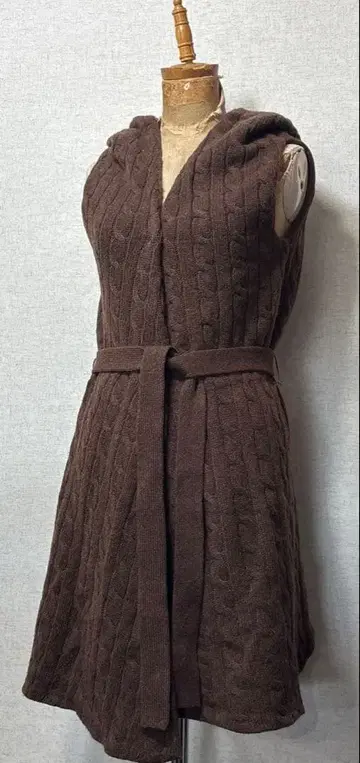 랄프 로렌 캐시미어 혼방 롱베스트 S USED