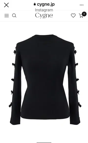 cygne 오픈 리본 니트 Arii 미사용 새상품 완판템