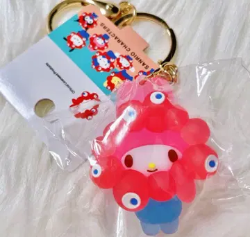 마이멜로디 산리오 미야쿠미야쿠 클리어 컬러 마스코트 키링