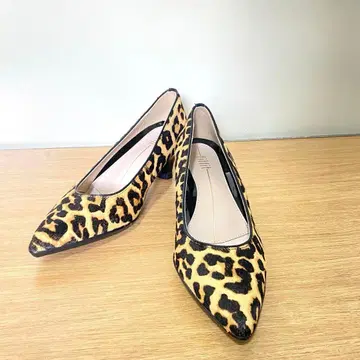 fitfit 송치 레오파드 무늬 스틸레토 펌프스 23.5cm