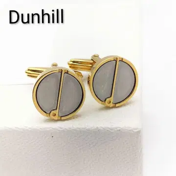 [ S ] 새상품급 던힐 로고 커프스 커프 링크 커프스 단추