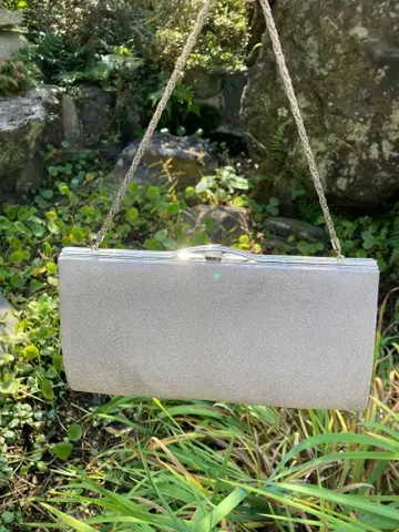 고텐 실버 핸드백 박스 포함 파티백 결혼 피로연 크리스마스