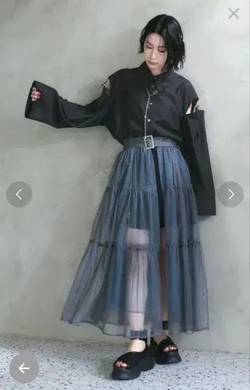 벨트 컷 아웃 셔츠 ( HARE )