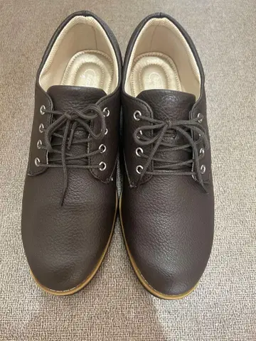 팬지 다크 브라운 가죽 로퍼