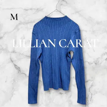 릴리안 캐럿 니트 터틀 스웨터 깔끔한 오피스 캐주얼 M