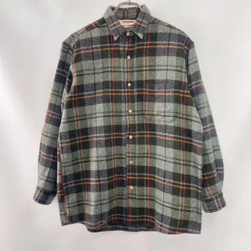 70s 맥그리거 울 플란넬 셔츠 체크 vintage