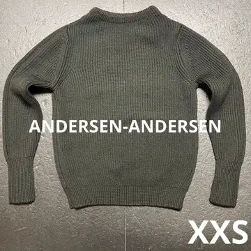 안데르센 안데르센 5GG 네이비 크루넥 스웨터 그린 XXS