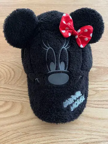 미니 마우스 모자 블랙 빨간색 리본