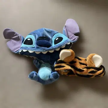 스티치 봉제 인형 캡 티거 헤어밴드 세트