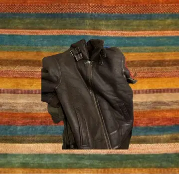 다크 브라운 가죽 라이더 자켓 해외 y2k