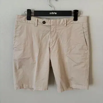 DEVORE 코튼 얇은 소재 베이지 숏팬츠