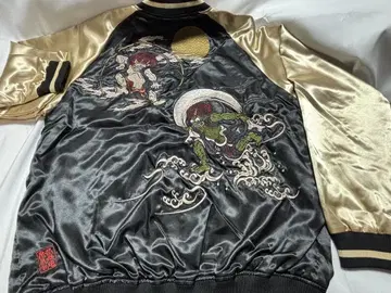 택 포함 새상품 골드 XL 자켓 스카잔 자수 카라쿠리타마시 류기압착