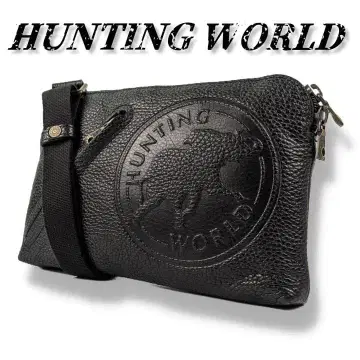 [ 새상품급 ] 헌팅월드 숄더백 사코슈 가죽 블랙